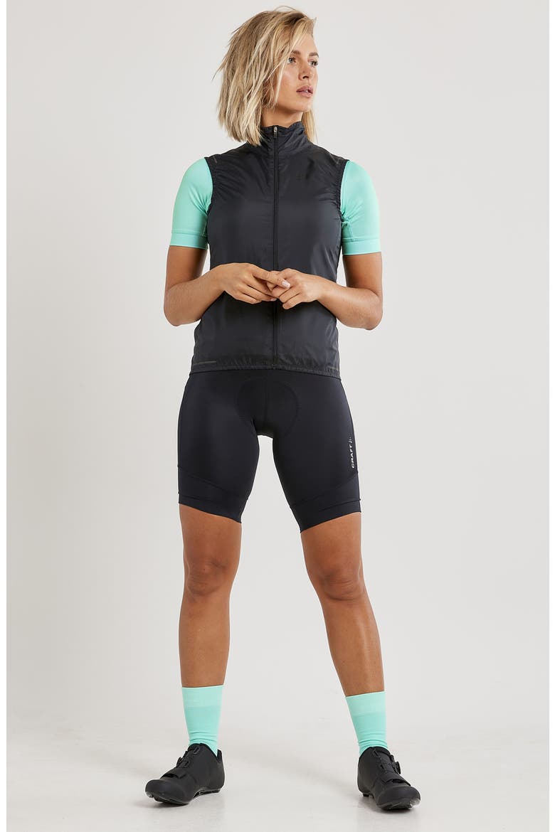 Essence Water Repellent Bike Vest, Alternate, color, BLACK