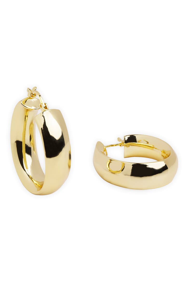 Tubular Hoop Earrings, Main, color, GOLD