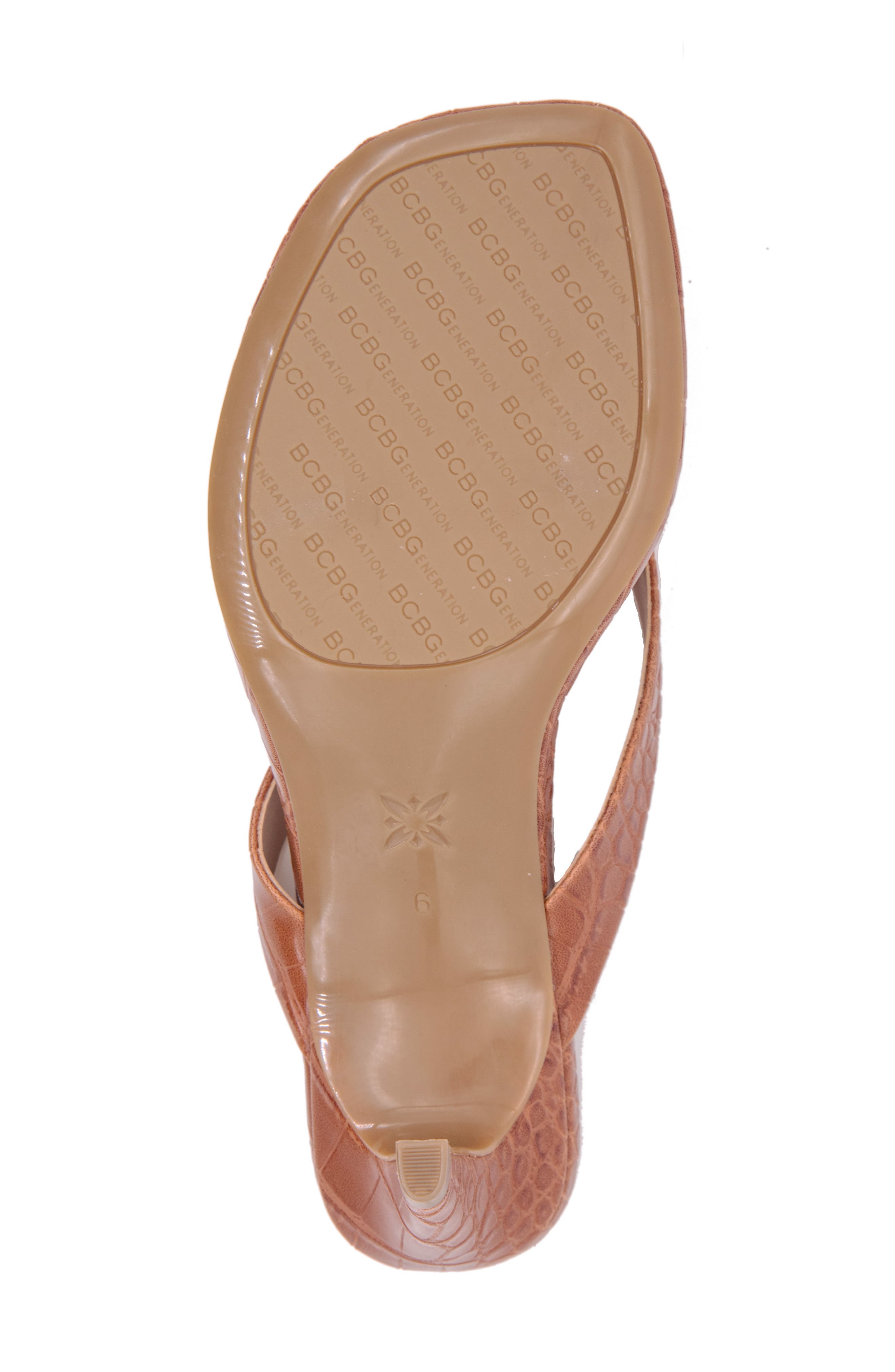Tabina Flip Flop, Alternate, color, COGNAC CROC PRINT