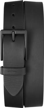 Shinola Lightning Bolt Keeper Leather Belt