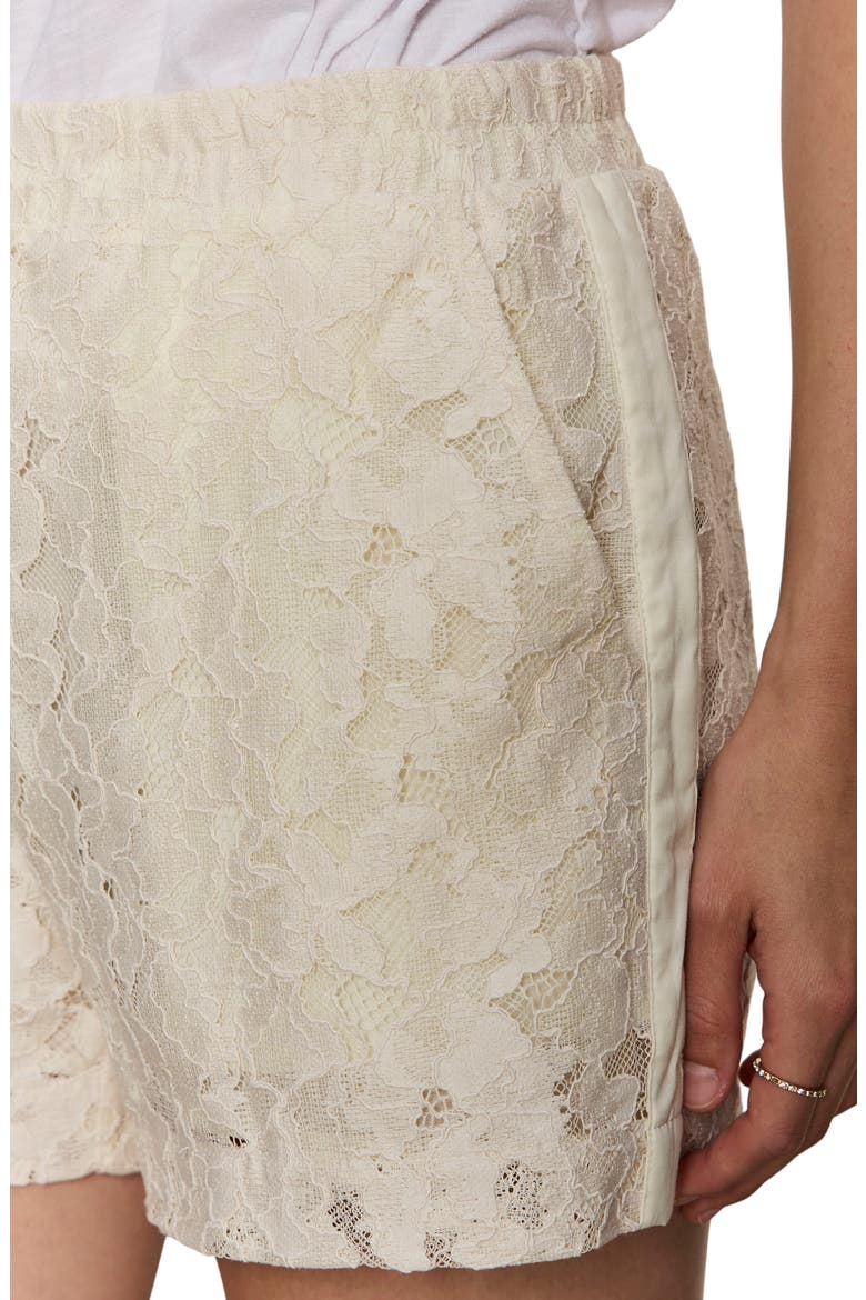 Lace Track Shorts, Alternate, color, COLLAGEN WHITE