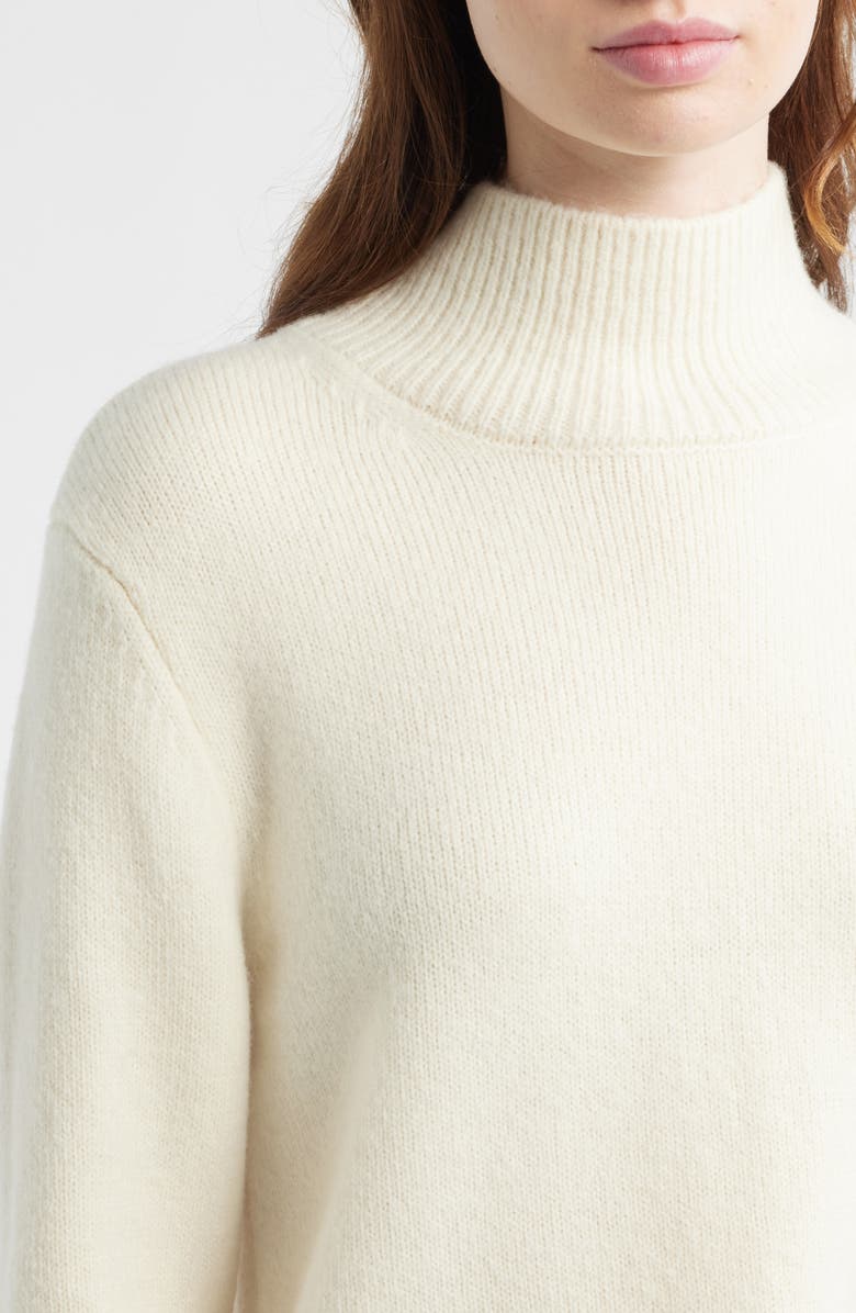 HOUSE OF CB Skye Merino Wool Turtleneck Sweater, Alternate, color, Cream