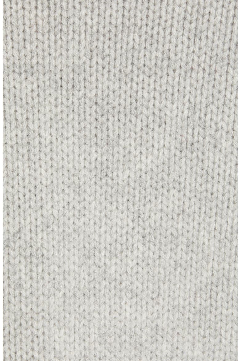 Martha Wool & Cashmere Cardigan, Alternate, color, GREY MARLE/ BLACK/ YELLOW