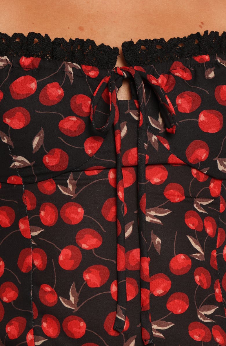 Petal & Pup Wello Bustier Top, Alternate, color, Cherry