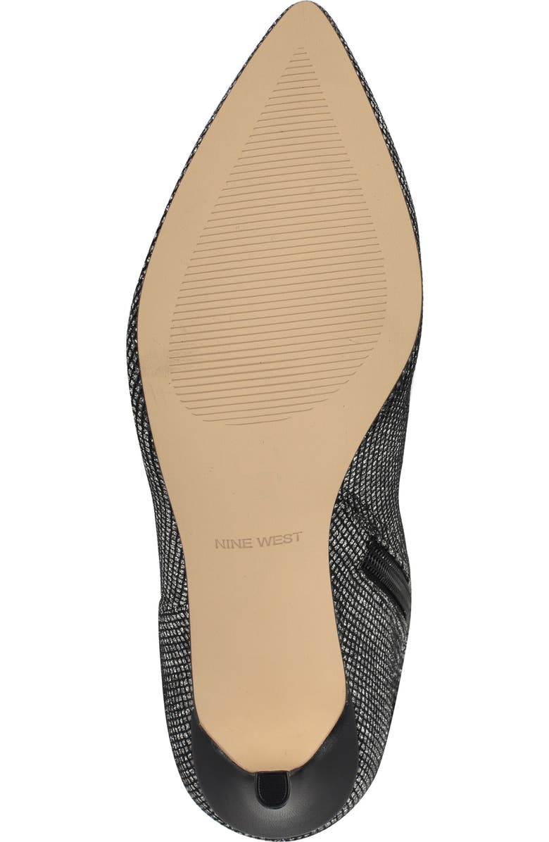 Nine West Fredy Pointed Toe Over the Knee Boot, Alternate, color, Silver