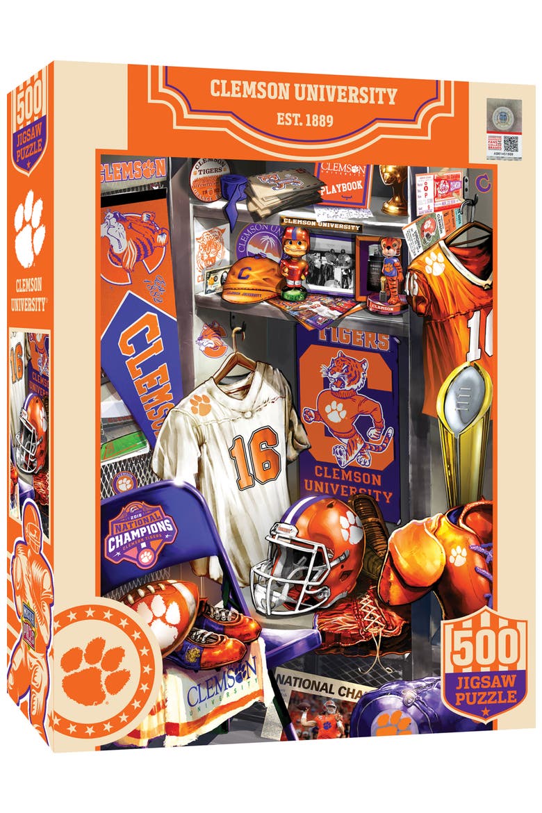 Clemson Tigers Locker Room 500pc Puzzle, Main, color, Multicolor