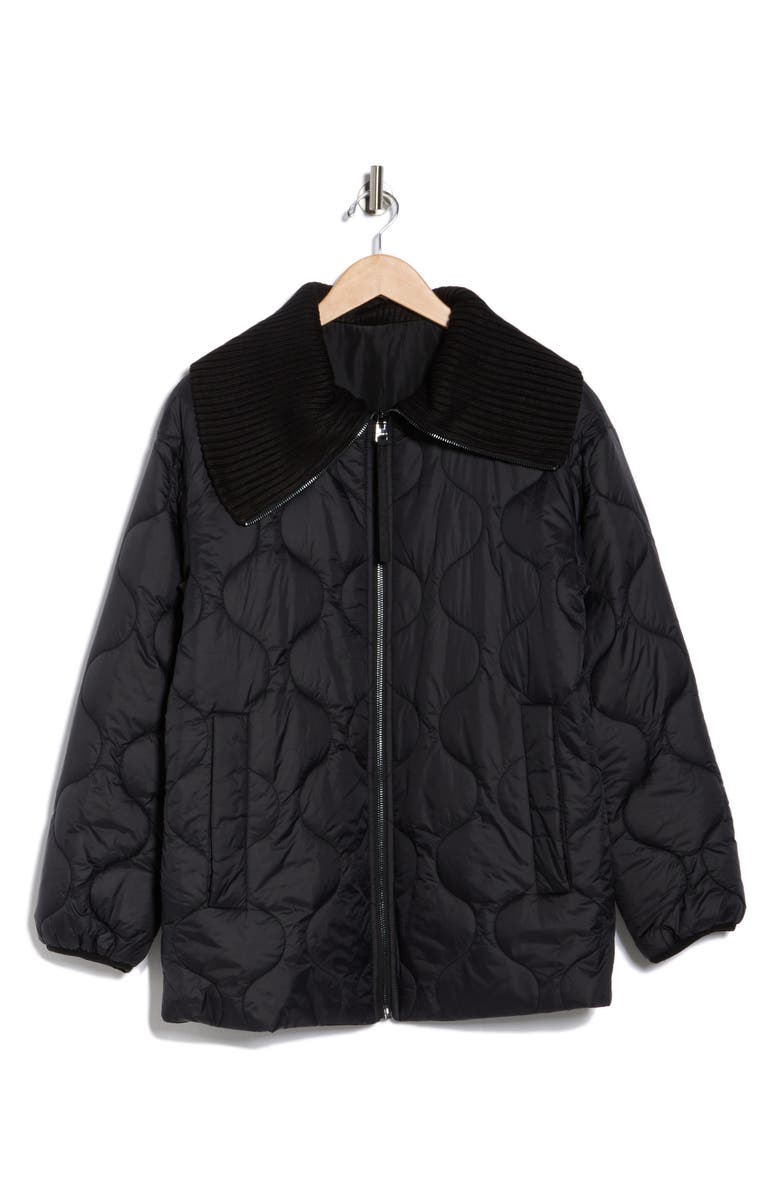 Lucky Brand Reversible Quilted Jacket, Alternate, color, Black