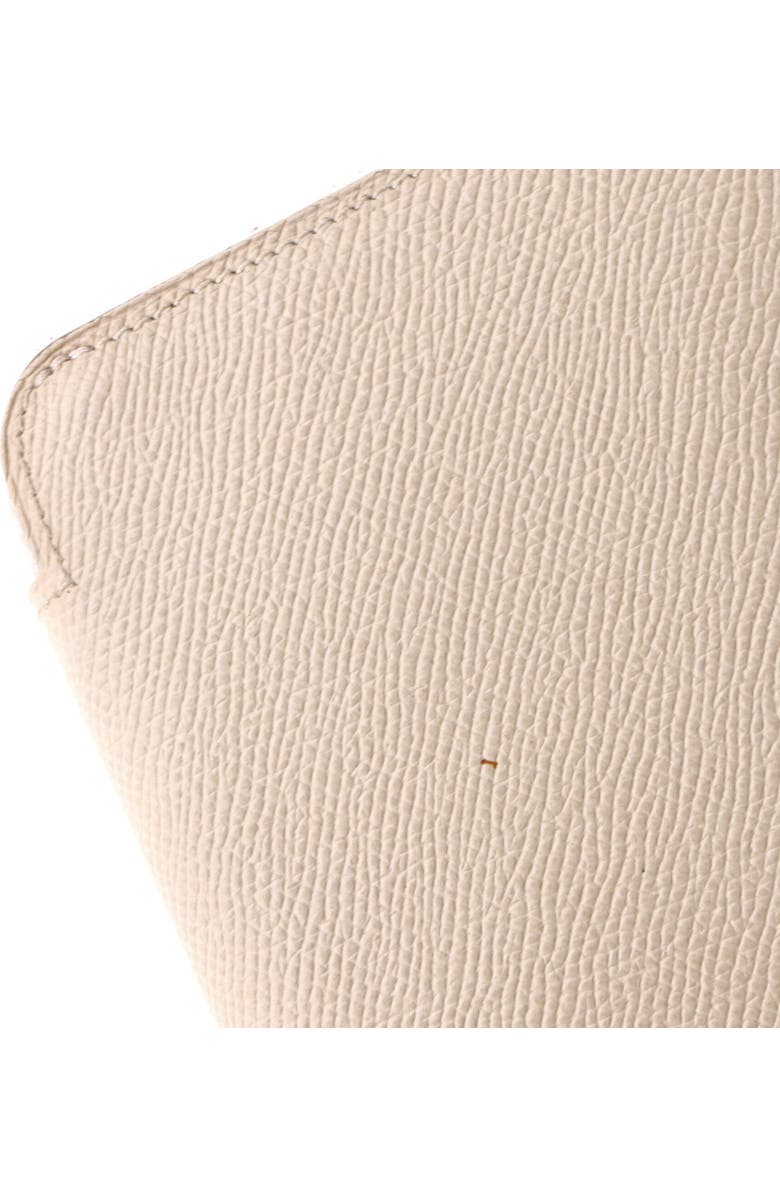 Pre-Owned Hermes Azap Zip Around Wallet Silk'in Epsom Long, Alternate, color, Craie