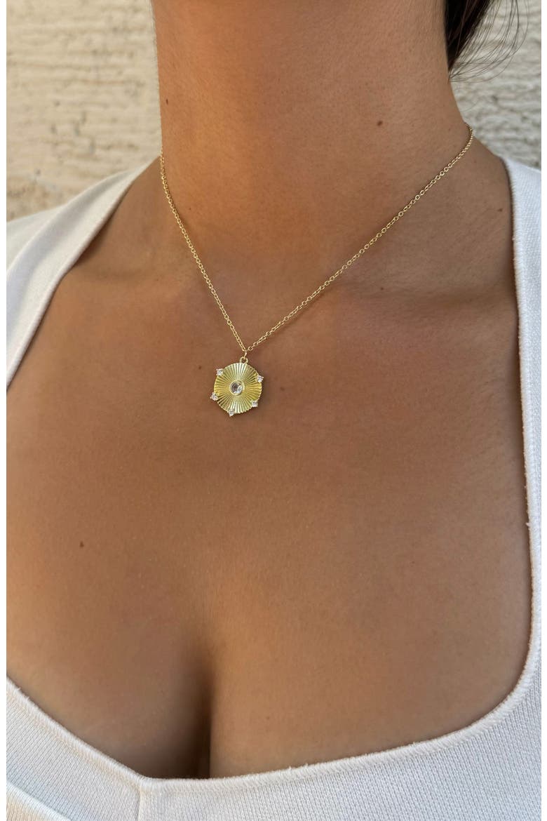 Set of Freshwater Pearl Curved Bar & Pendant Necklaces, Alternate, color, GOLD