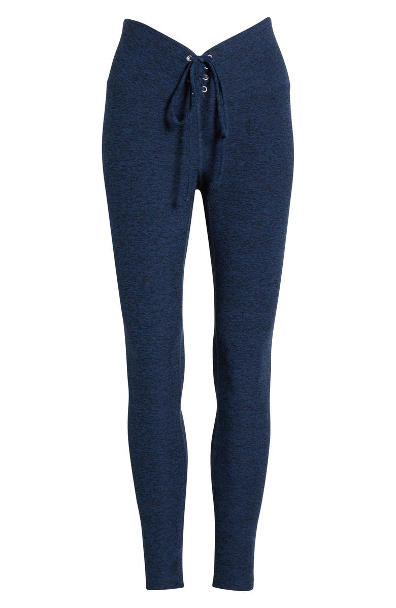 Year of Ours Football Full-Length Leggings, Alternate, color, Navy