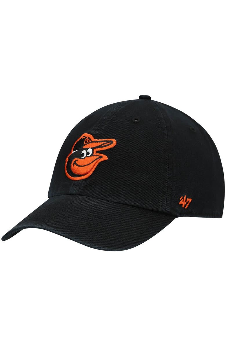 '47 Men's '47 Black Baltimore Orioles Clean Up Adjustable Hat, Main, color, Black