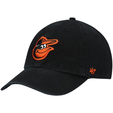 Men's '47 Black Baltimore Orioles Clean Up Adjustable Hat