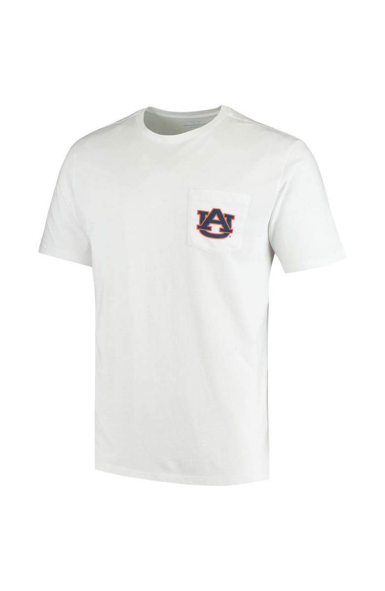 vineyard vines Men's Vineyard Vines White Auburn Tigers Football Whale T-Shirt, Alternate, color, 