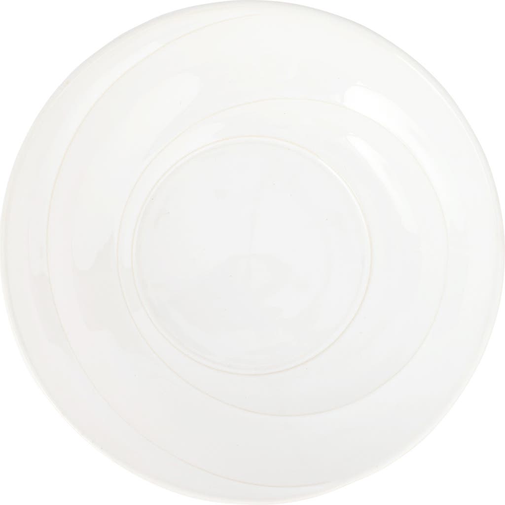Vietri Luna Shallow Serving Bowl In White