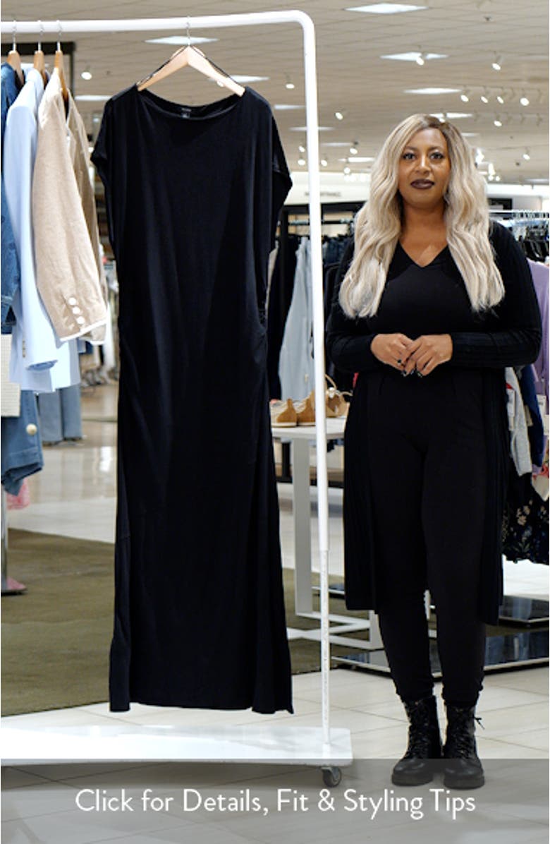 Boat Neck Dolman Sleeve Maxi Dress, sales video thumbnail