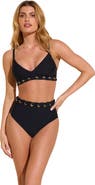 STYLEST DreamLift Push-Up Grommet Bikini Top