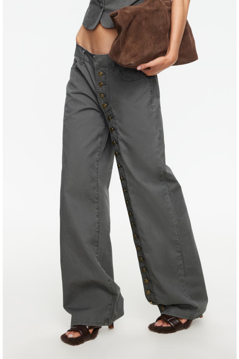 Penny Cotton Pants, Alternate, color, MOSS