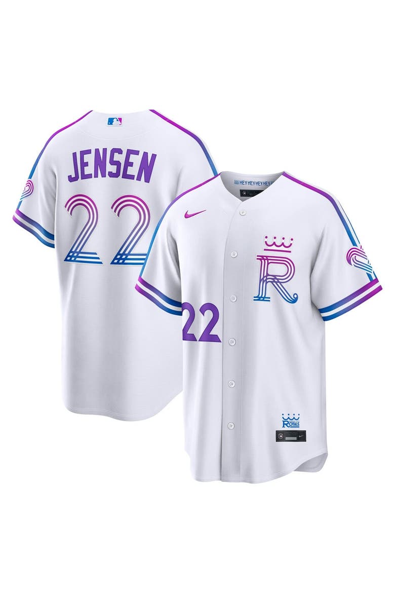 Men's Nike Carter Jensen White Kansas City Royals 2026 City Connect Stadium Jersey, Main, color, White
