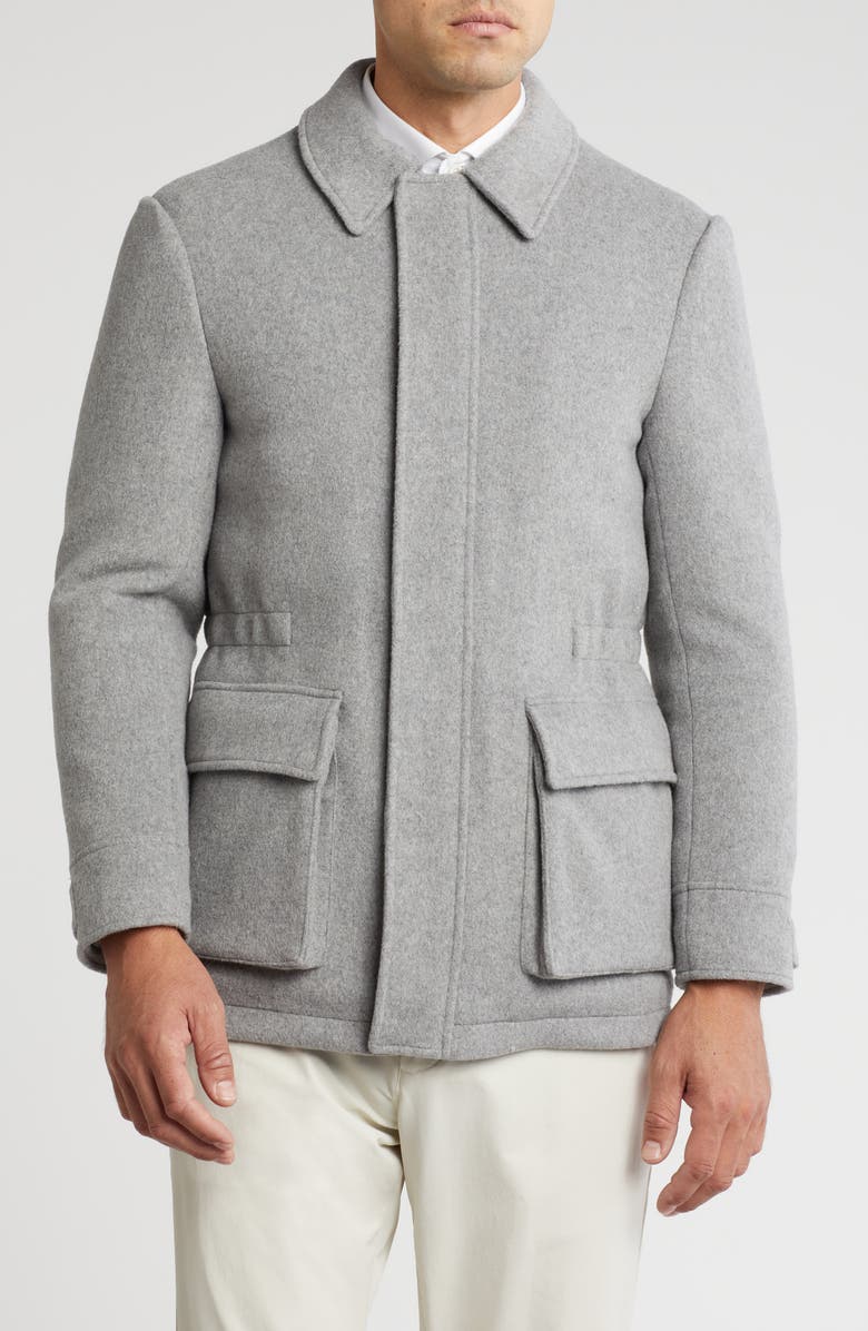 English Laundry Wool Blend Car Coat, Alternate, color, Gray
