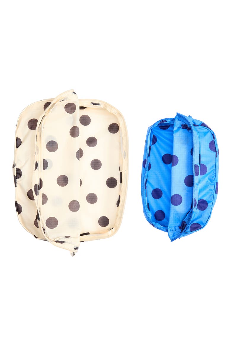 Set of 2 Packing Cubes, Alternate, color, POLKA DOT MIX
