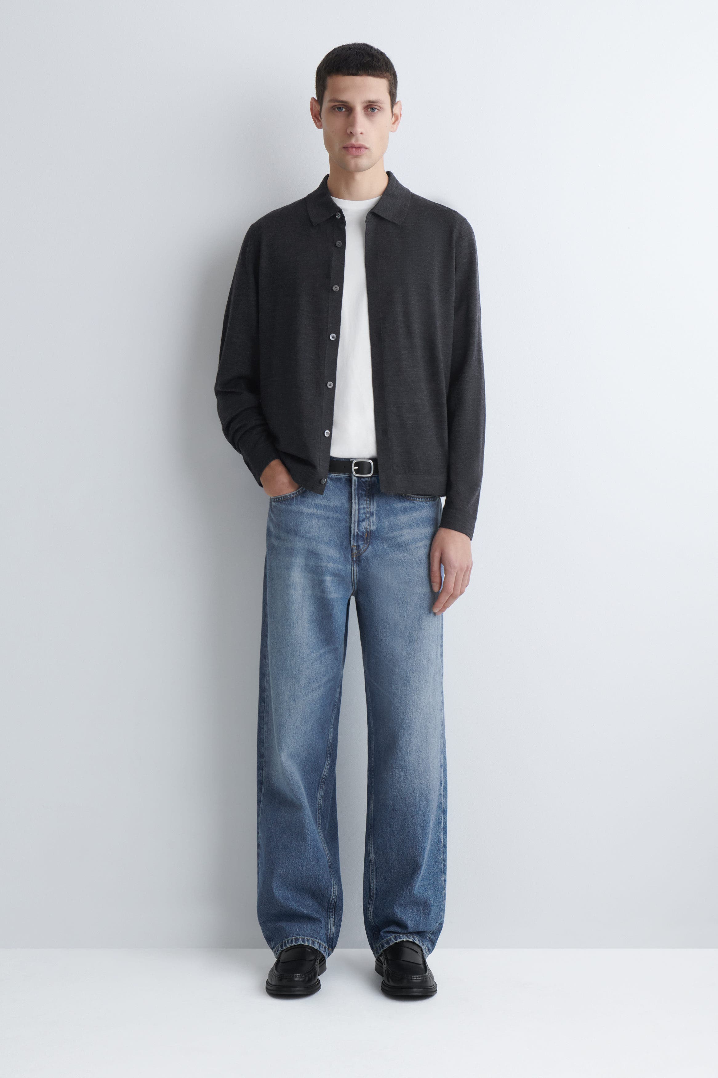 Knitted Merino Wool Shirt - image 4