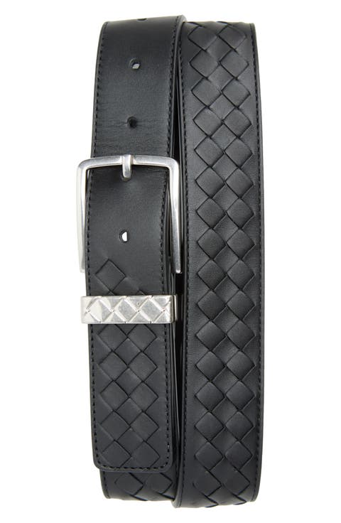 Intrecciato Leather Belt