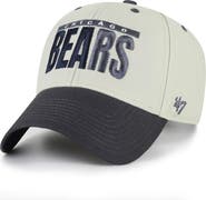 '47 Men's '47 Gray/Black Chicago Bears Half Block Text MVP Adjustable Hat