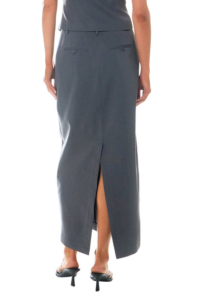 Mid Rise Maxi Skirt, Alternate, color, GREY