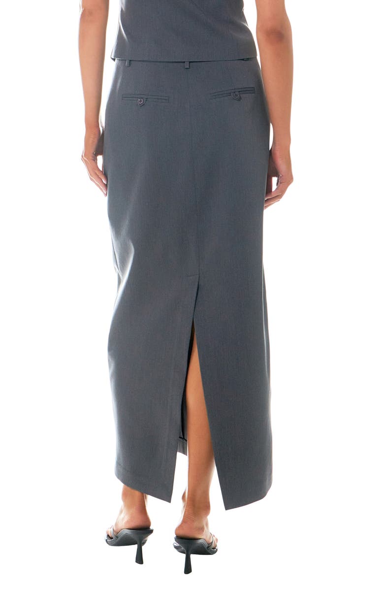 Grey Lab Mid Rise Maxi Skirt, Alternate, color, Grey