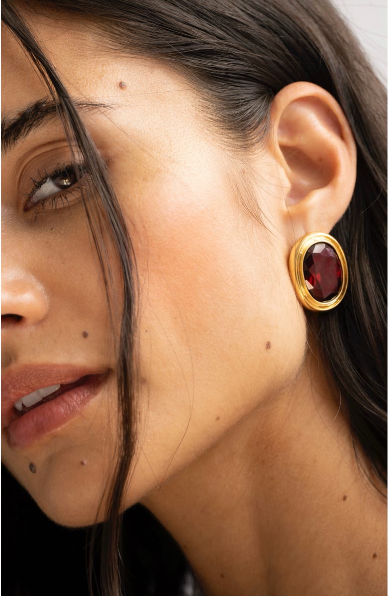 SEREIA OFFICIAL Lena Earrings, Alternate, color, Yellow Gold