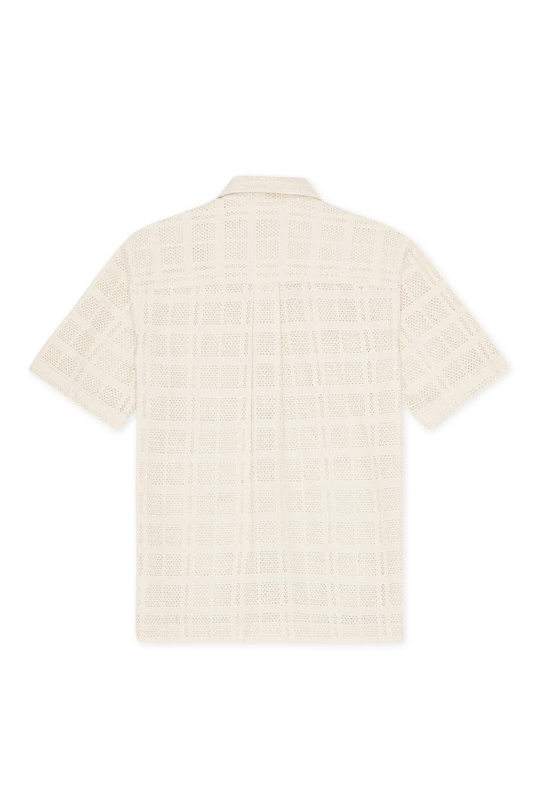 Charlie Short Sleeve Button-Up Shirt, Alternate, color, IVORY