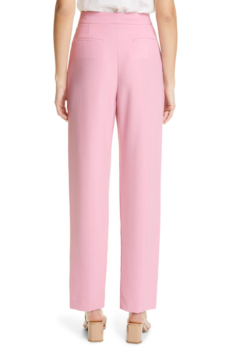 Lela Rose Ankle Crepe Pants, Alternate, color, Orchid