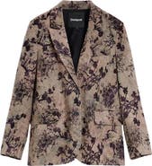 Desigual Floral Print Blazer