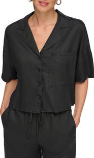 DKNY Linen Camp Shirt