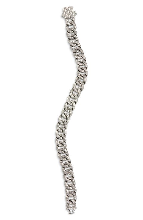 Men's Pavé Curb Link Bracelet