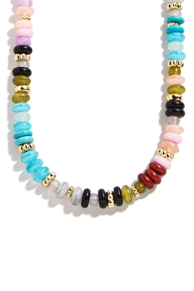 Mariel Semiprecious Bead Necklace, Alternate, color, BLUE