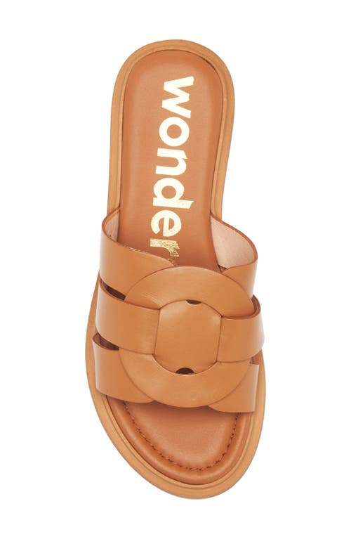 Wonders Leather Slide Sandal In Iseo Cuero