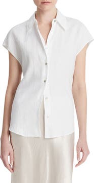 Vince Dolman Sleeve Linen Shirt