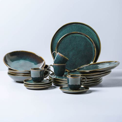 Porto Brasil Coffee Cup & Saucer Set Of 6 In Blue