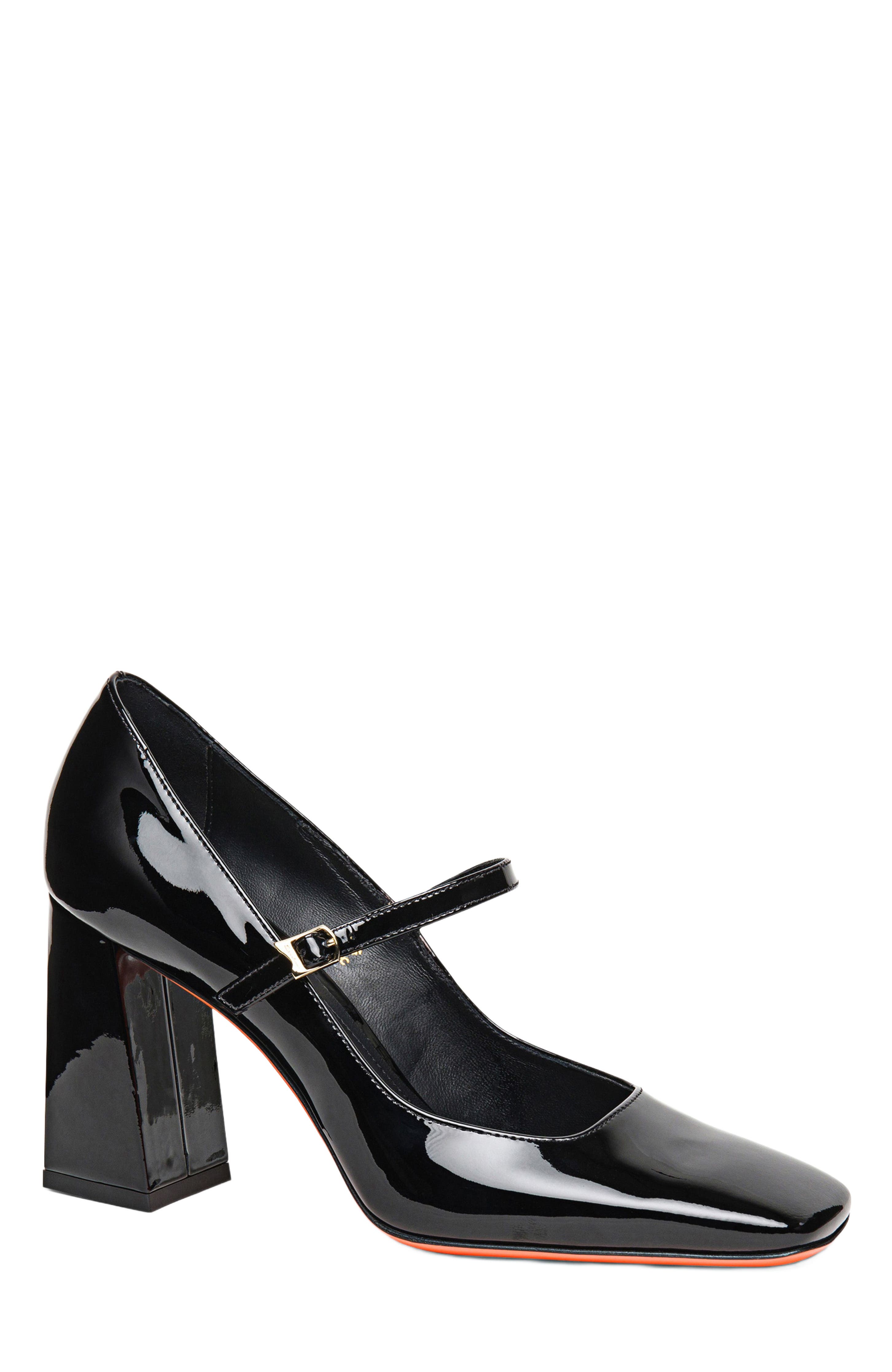 Santoni Women's patent leather high-heel pump, Alternate, color, 