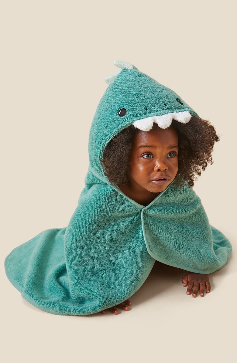 MORI Kids' Hooded Towel, Alternate, color, Dino