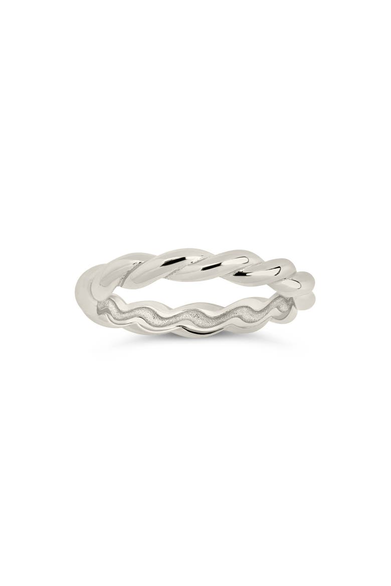Nixie Twisted Band Ring, Alternate, color, SILVER