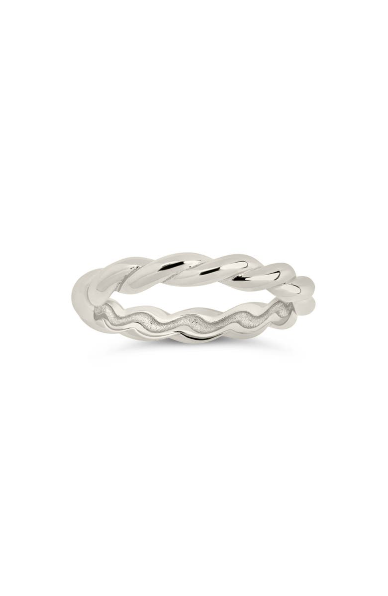 Sterling Forever Nixie Twisted Band Ring, Alternate, color, Silver