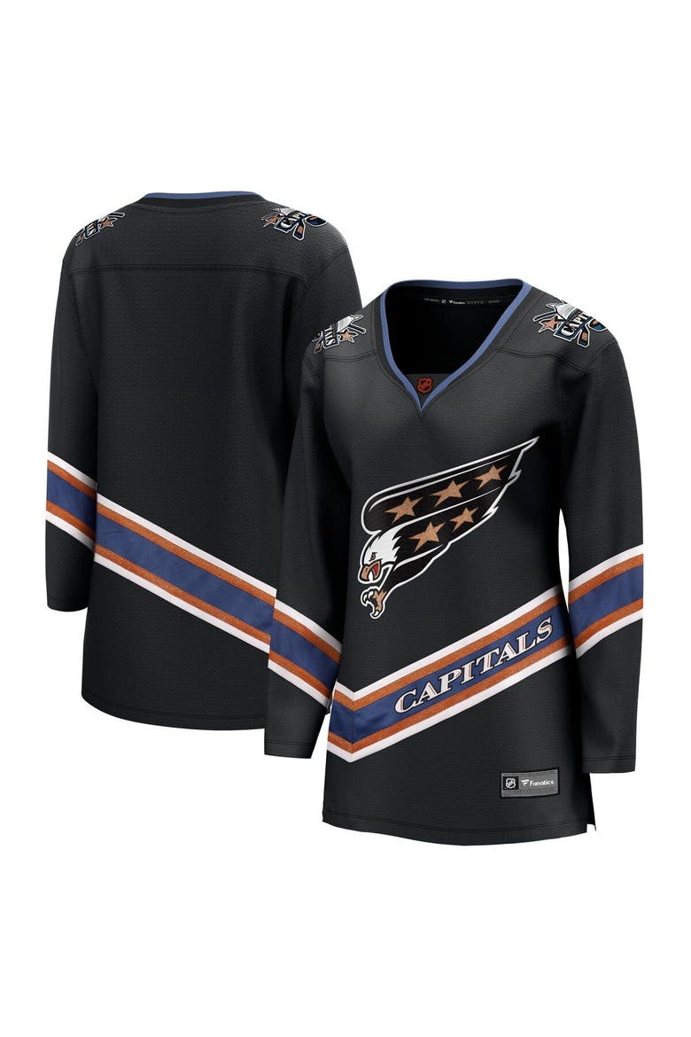 Women's Fanatics Branded Black Washington Capitals Special Edition 2.0 Breakaway Blank Jersey, Main, color, Black