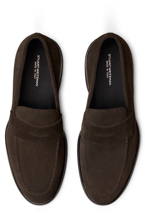 Stuart Weitzman Chad Penny Loafer In Brown