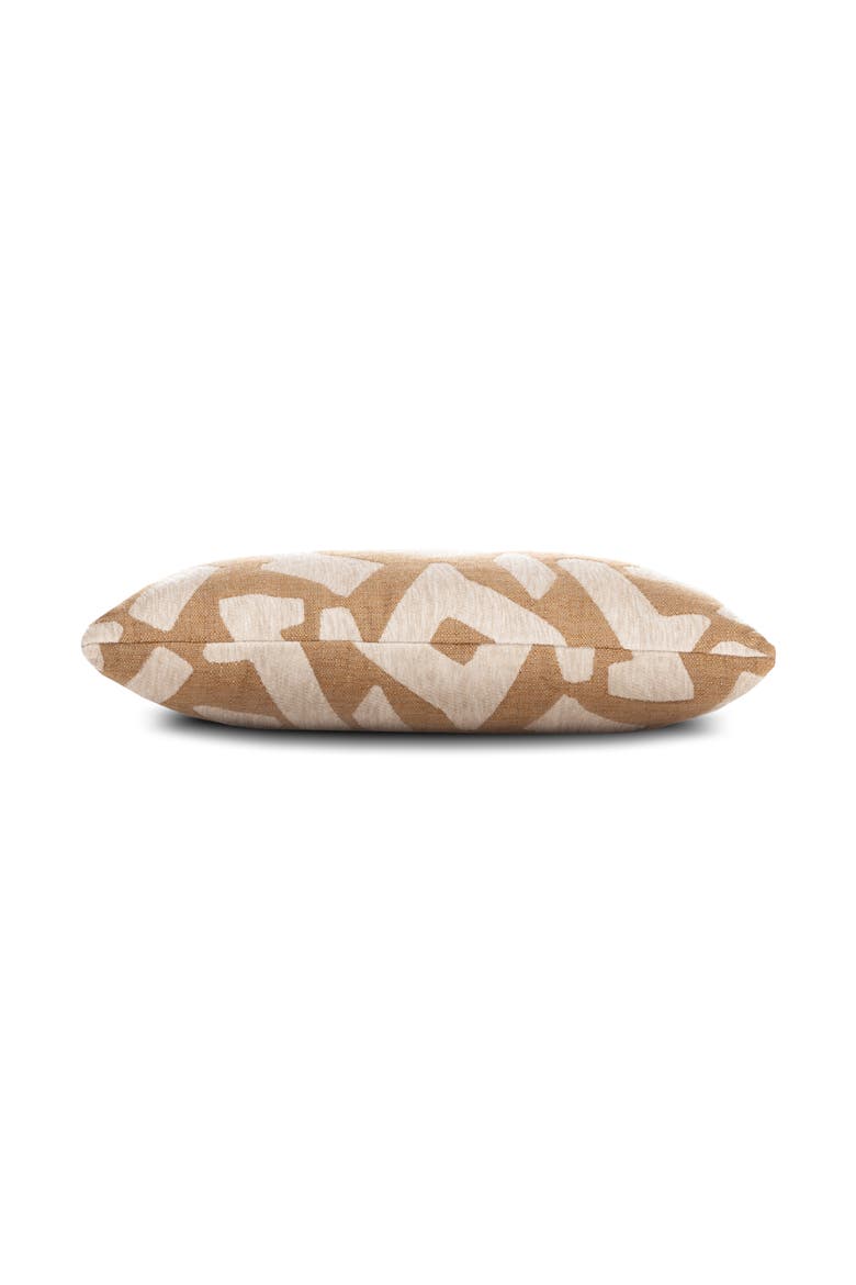 Fascination Caramel Chenille Indoor & Outdoor Woven Accent Pillow, Alternate, color, Caramel