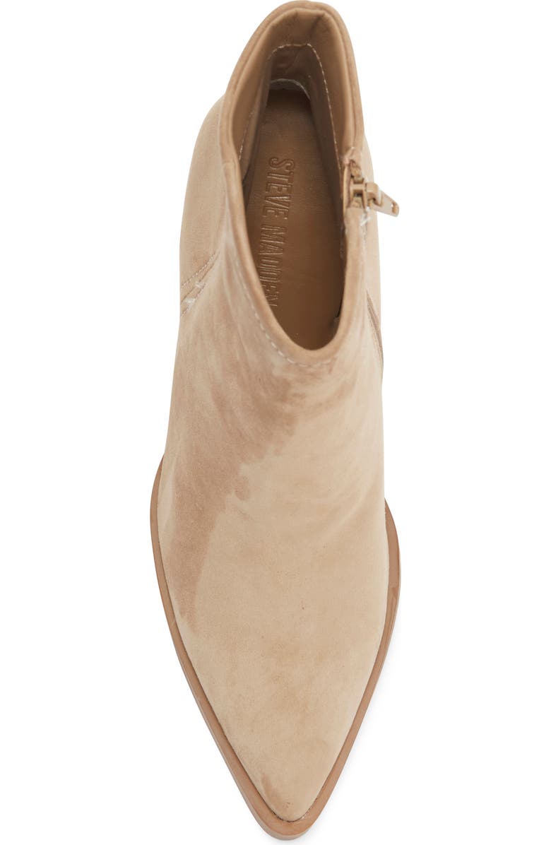 Steve Madden Harden Pointed Toe Bootie, Alternate, color, Sand Suede