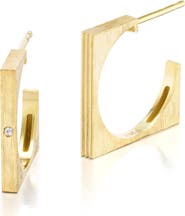 Anna Maccieri Rossi Night & Day Square Hoops