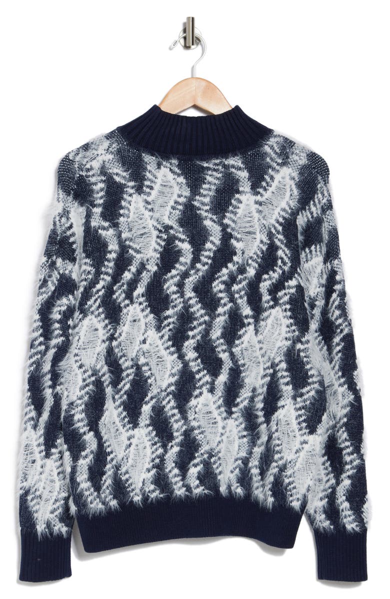 Vigoss Textured Turtleneck Sweater, Alternate, color,