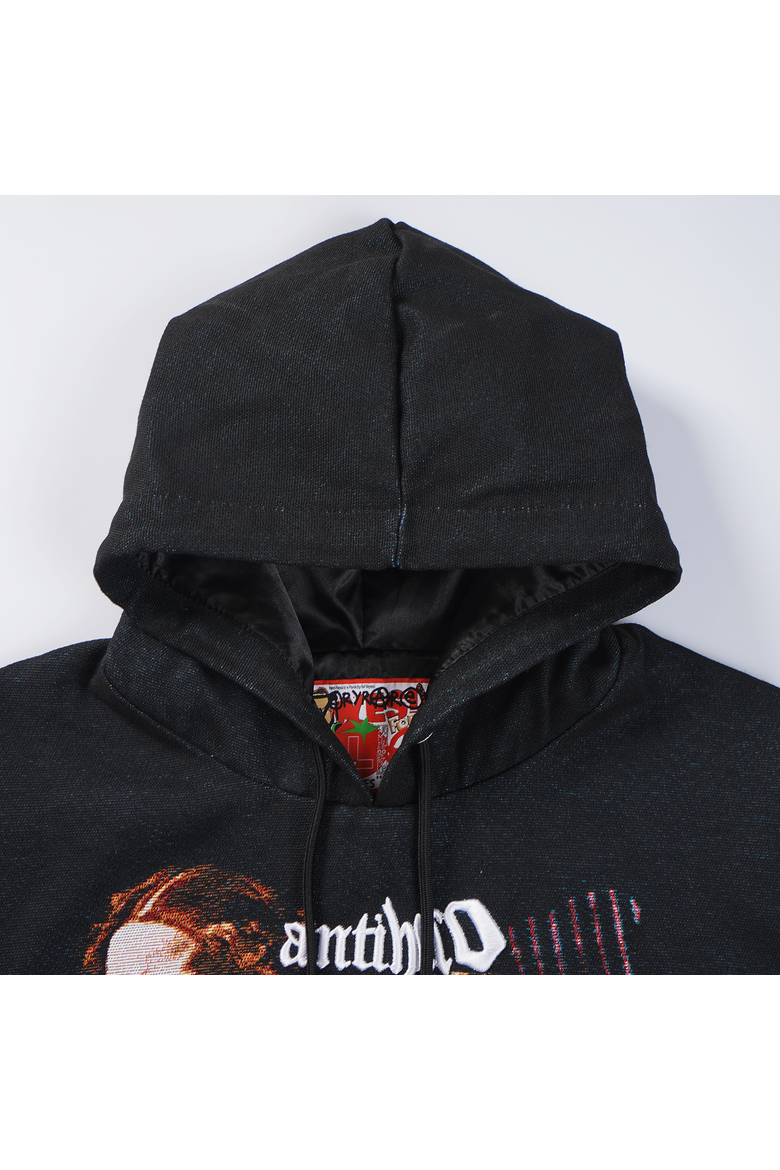 Antihero Judith Crewneck Hoodie, Alternate, color, BLACK